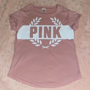 PINK cuffed shirt sleeve tee!